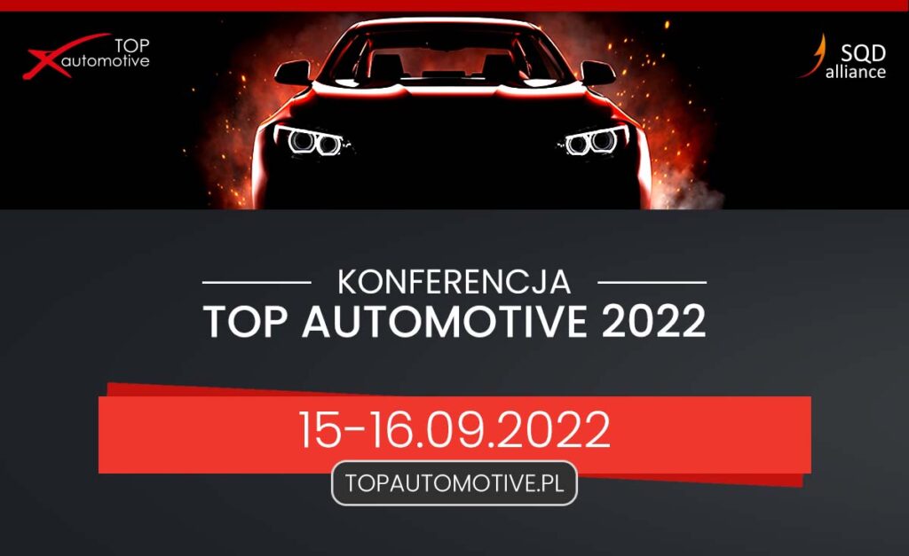 SQDA TOP automotive 2022 konferencja branży motoryzacyjnej